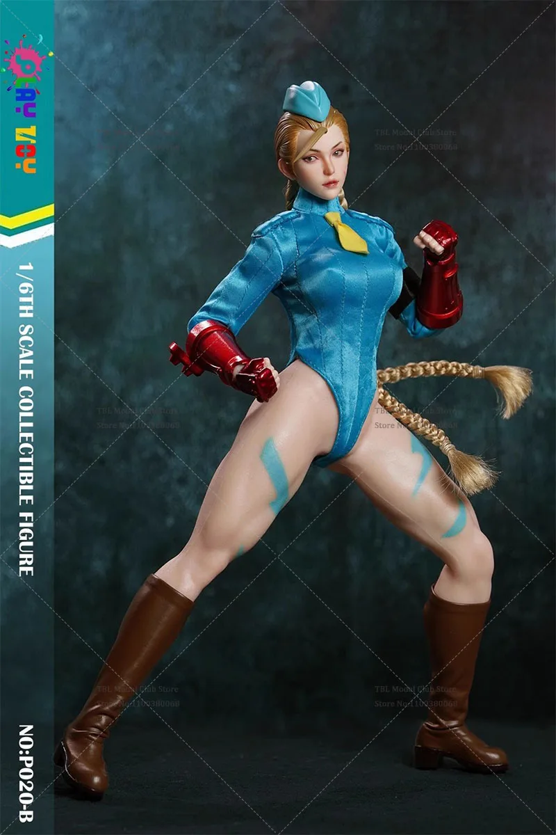 PLAY TOY P020-A　グリーン　キャミィ風　シームレスフィギュア Unboxing Play Toy 1/6 P020-A Green Fighting Female Warrior Cammy