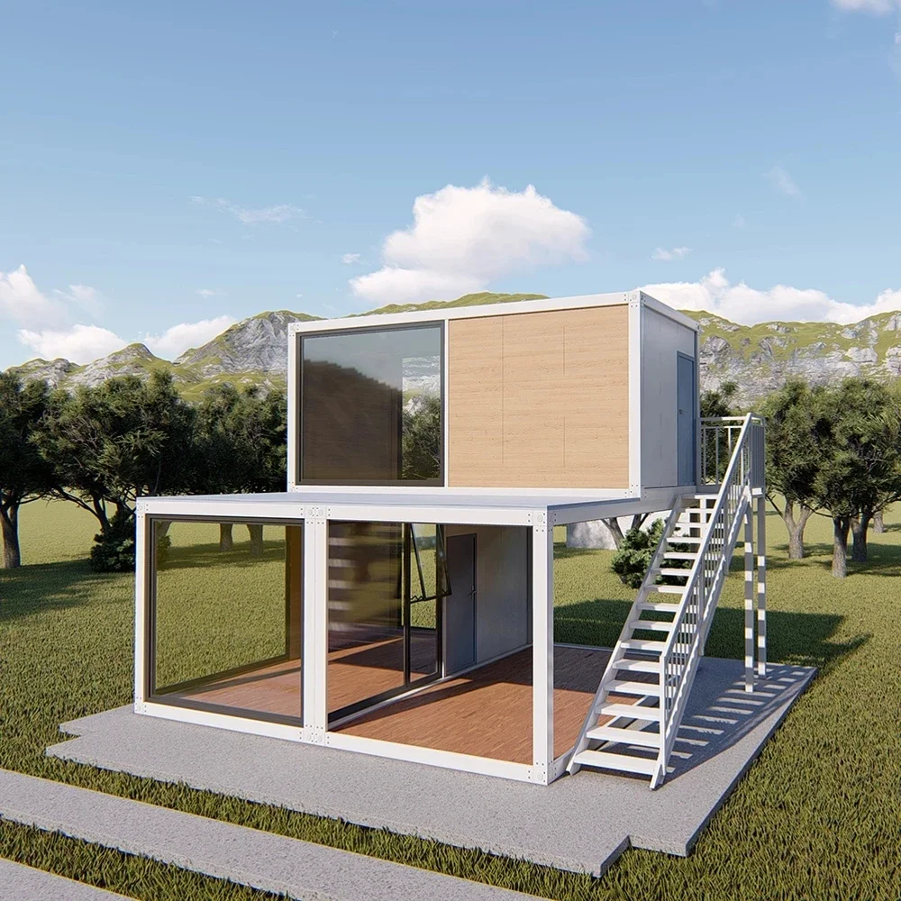 Container mobile house high-end design customized creative mobile integrated house commercial block coffee shop sun room