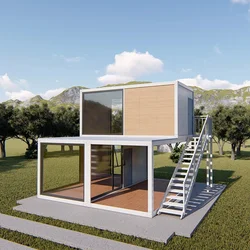 Container mobile house high-end design customized creative mobile integrated house commercial block coffee shop sun room