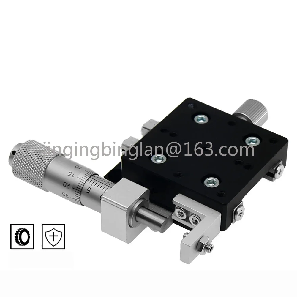 X Axis Displacement Manual Platform Optical Sliding Table Guide Rail Type Fine-tuning 0.01MM Precision Sliding Stage LX30/40/50