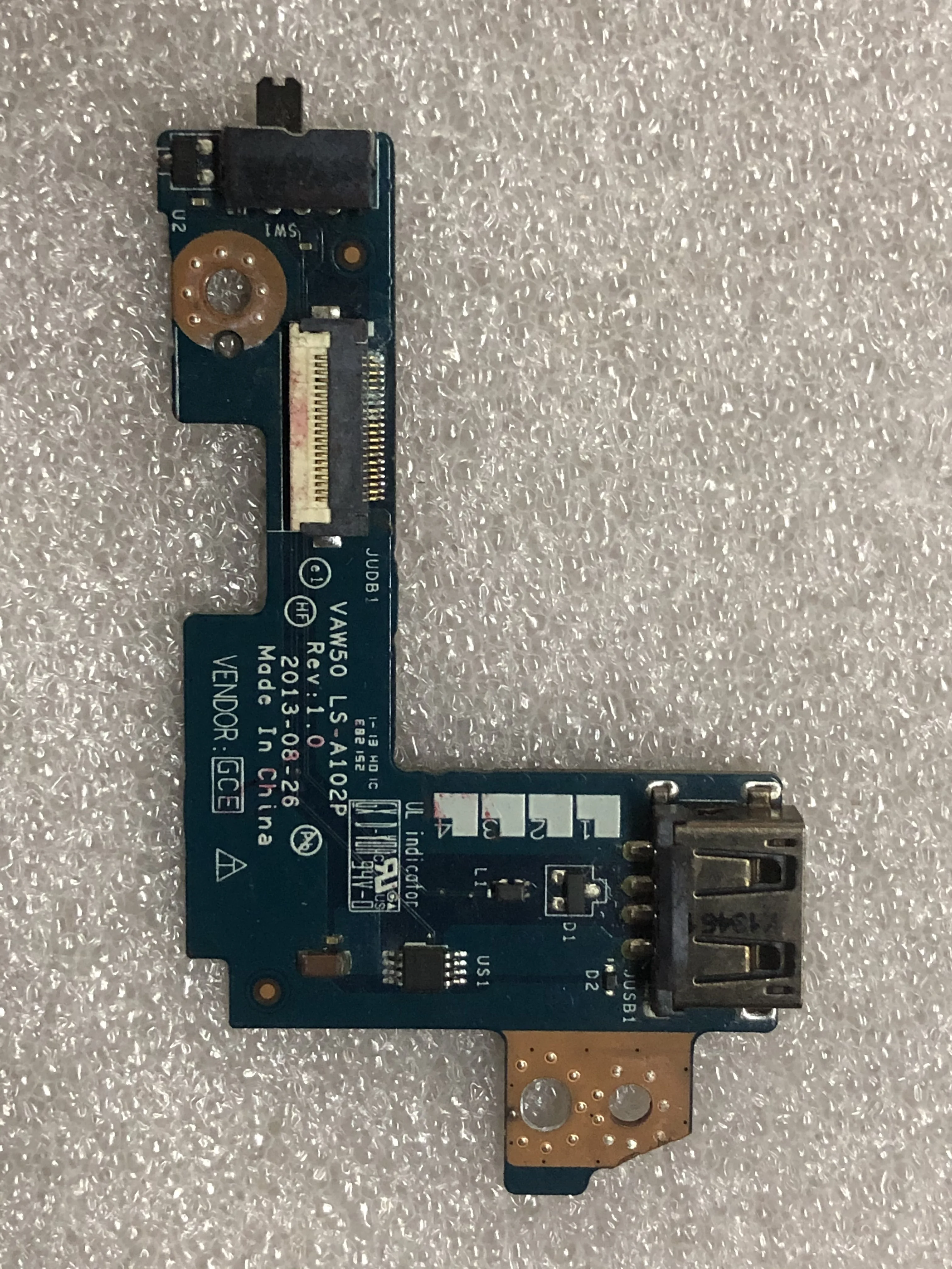 Placa de interruptor USB Original para Dell Latitude E5540, LS-A102P