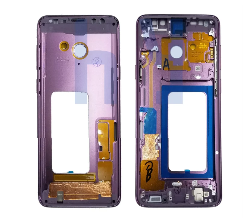 S9Plus For Samsung Galaxy S9 Plus G965 Middle Frame Housing Board LCD Faceplate Bezel Replace Repair Parts + Side Buttons