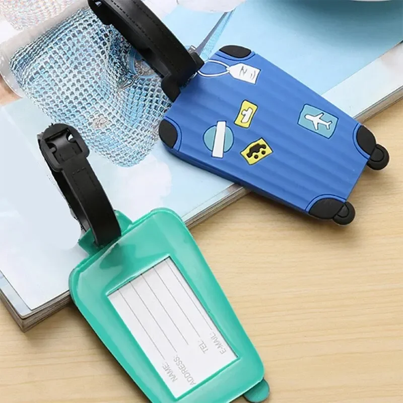 Silikonowa zawieszka bagażowa 3D z wzorem kapiącego kleju, identyfikator do walizki podróżnej, wodoodporna zawieszka do plecaka z PVC, unikalny wzór, identyfikator bagażu.
