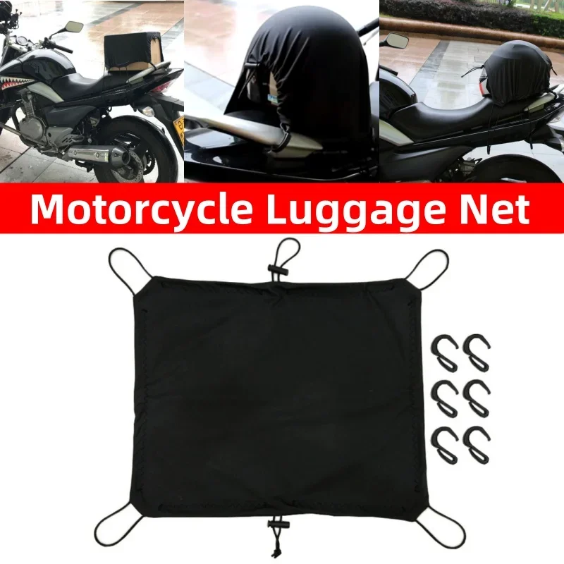 

Elastic Motorcycle Luggage Cover Cargo Net With Hooks 6 Motorcycle Cover Waterproof Helmet Tank Holder Bag Oil Accessories D4F7