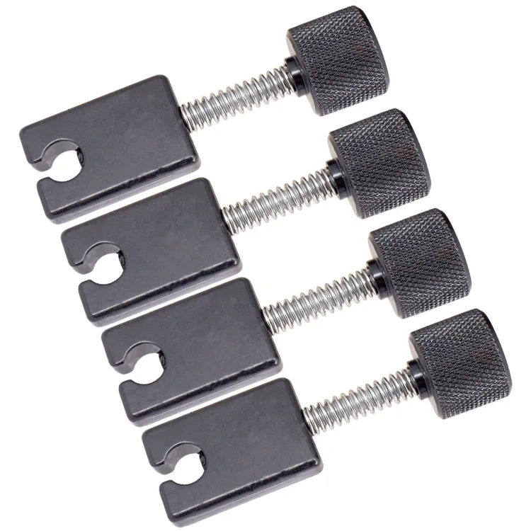

Headless Electric Bass Bridge – Bass Bridge Saddles & String Holders, Headless Bass Tailpiece with String Retainer Blocks