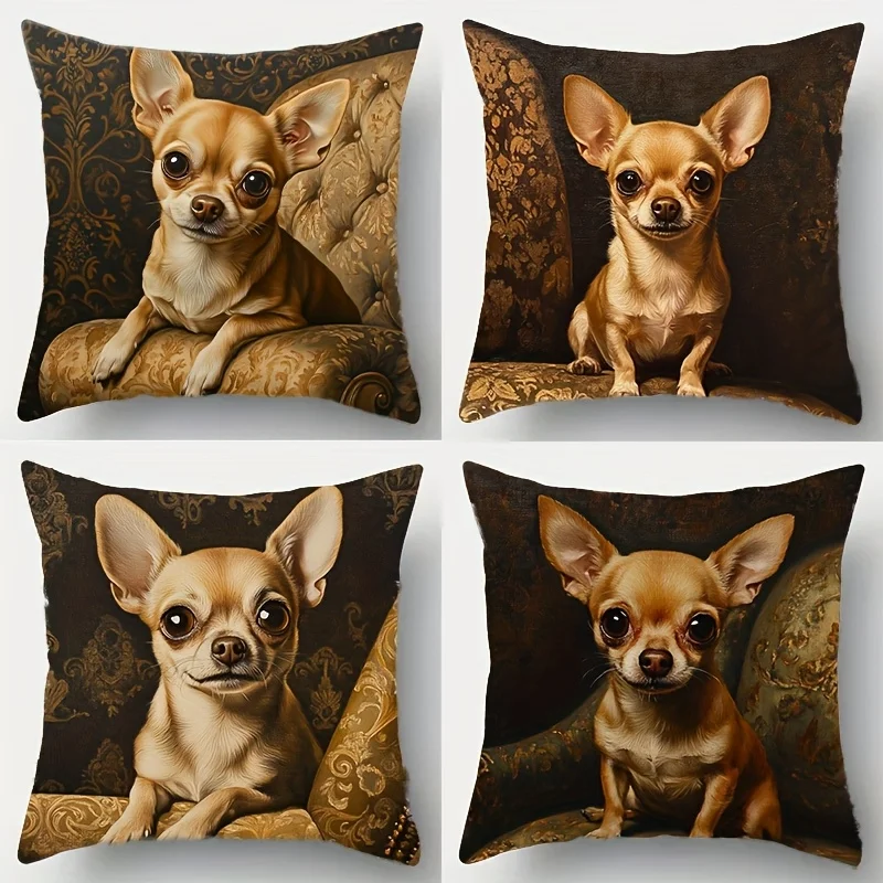 4Pcs 45x45cm Mushroom Pillow Covers Double-sided Printed Cushion Cases No Insert