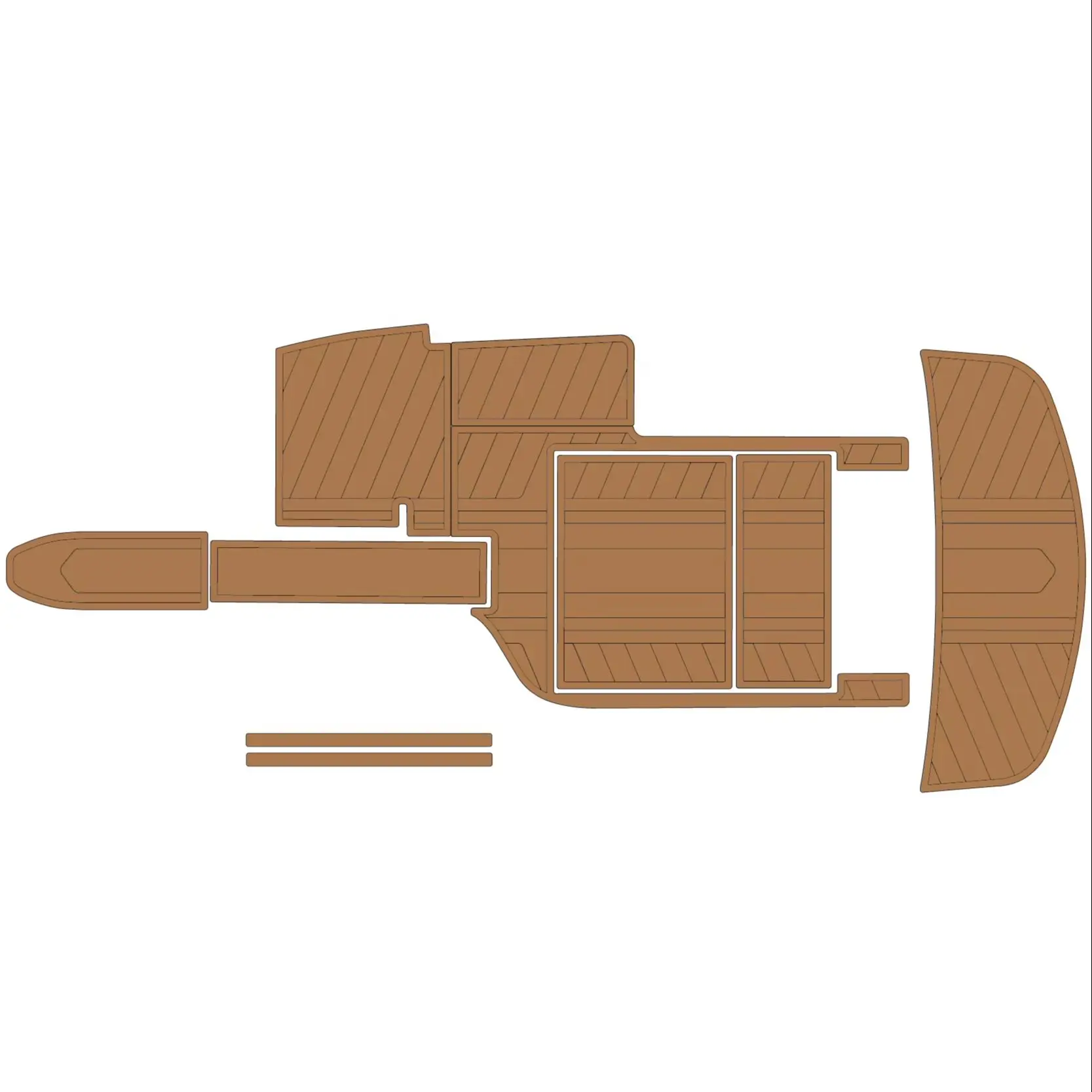 

2008 Moomba outback EVA Foam Self Adhesive Faux Teak Decking Sheet Mat Boat Accessories Customizable ﻿