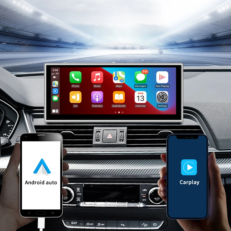 Qualcomm 8G 128G Android11 10.25inch Carplay AUTO For AUDI 2018-2022 Q5 Q5L Car Video Players GPS Navigation Smart Screen