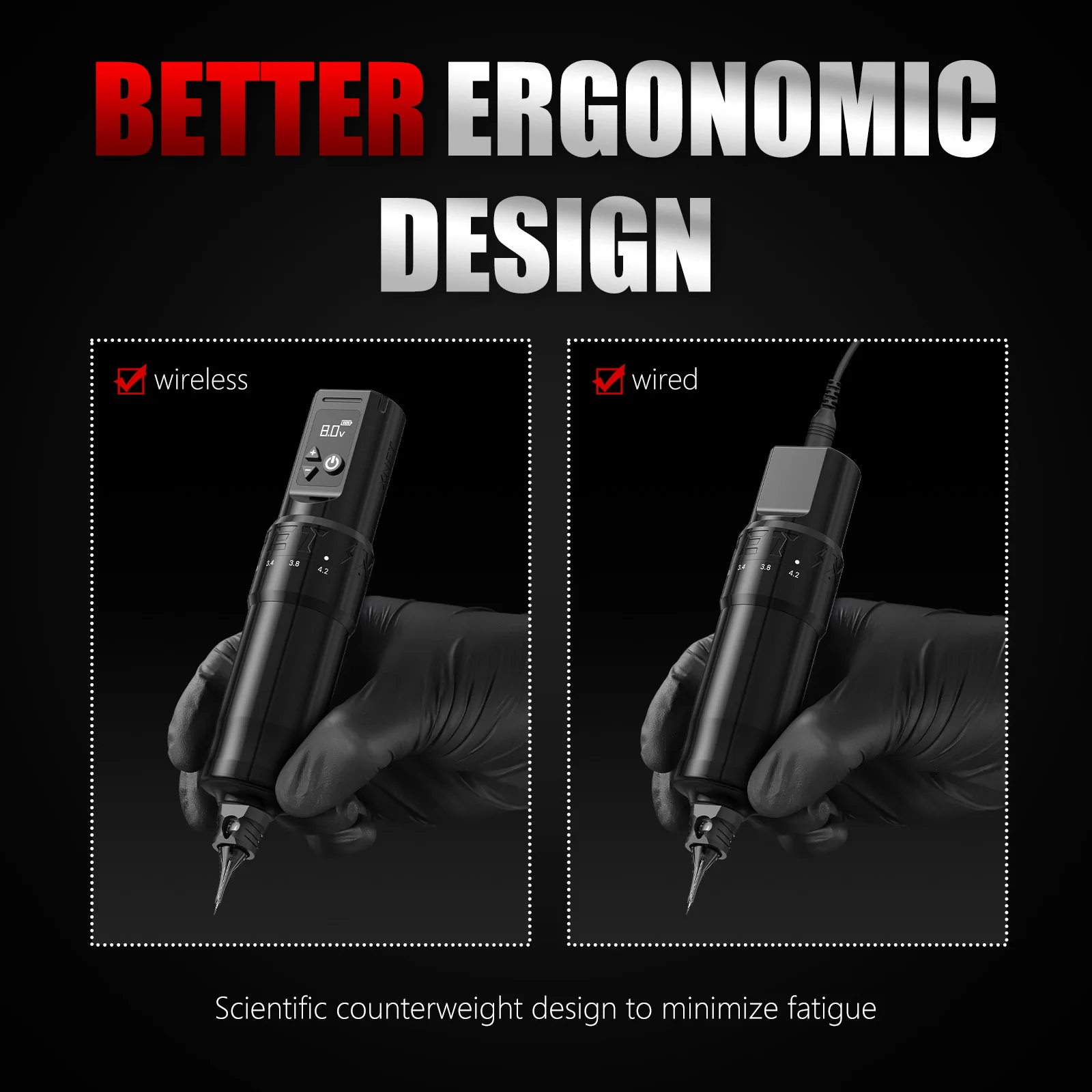 XNET F1 Wirless Tattoo Machine Pen 7 Adjustable Stroke With Powerful Custom Motor for Makeup Microplasty Pen For Tattoo Beauty