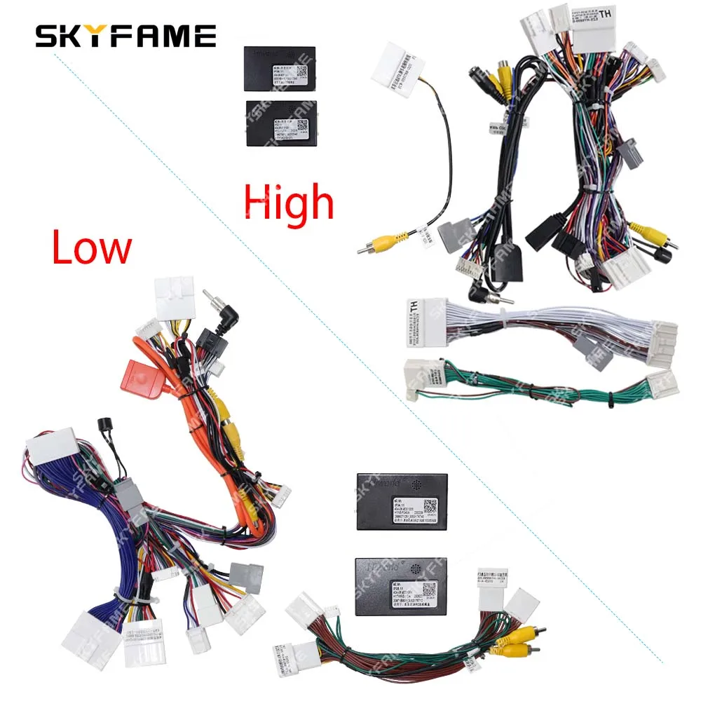 SKYFAME Car Wiring Harness Adapter Canbus Box Decoder Android Radio Power Cable For Infiniti G Series G25 G35 G37 Nissan Skyline