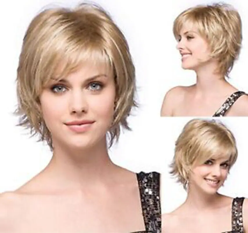 6 Inch Fashion Short Light Blond Bob Wavy Capless Wigs