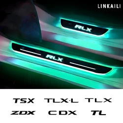 Customized wireless LED car door sill light welcome light for Acura CDX ILX MDX MDX NSX RDX RL RLX TL TLX TLX-L TSX ZDX
