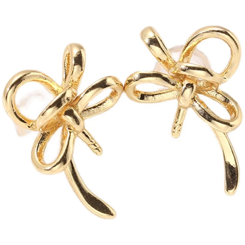 

E072 Gold Plated Copper S925 Sterling Silver Needle Pearl Stud Earrings Findings Jewelry Making DIY Jewelry Accessories