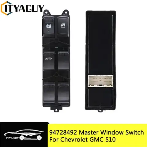 94728492 Electric Power Window Switch Lifter Regulator Button for Chevrolet GMC S10 Window Glass Switch Control Replacement