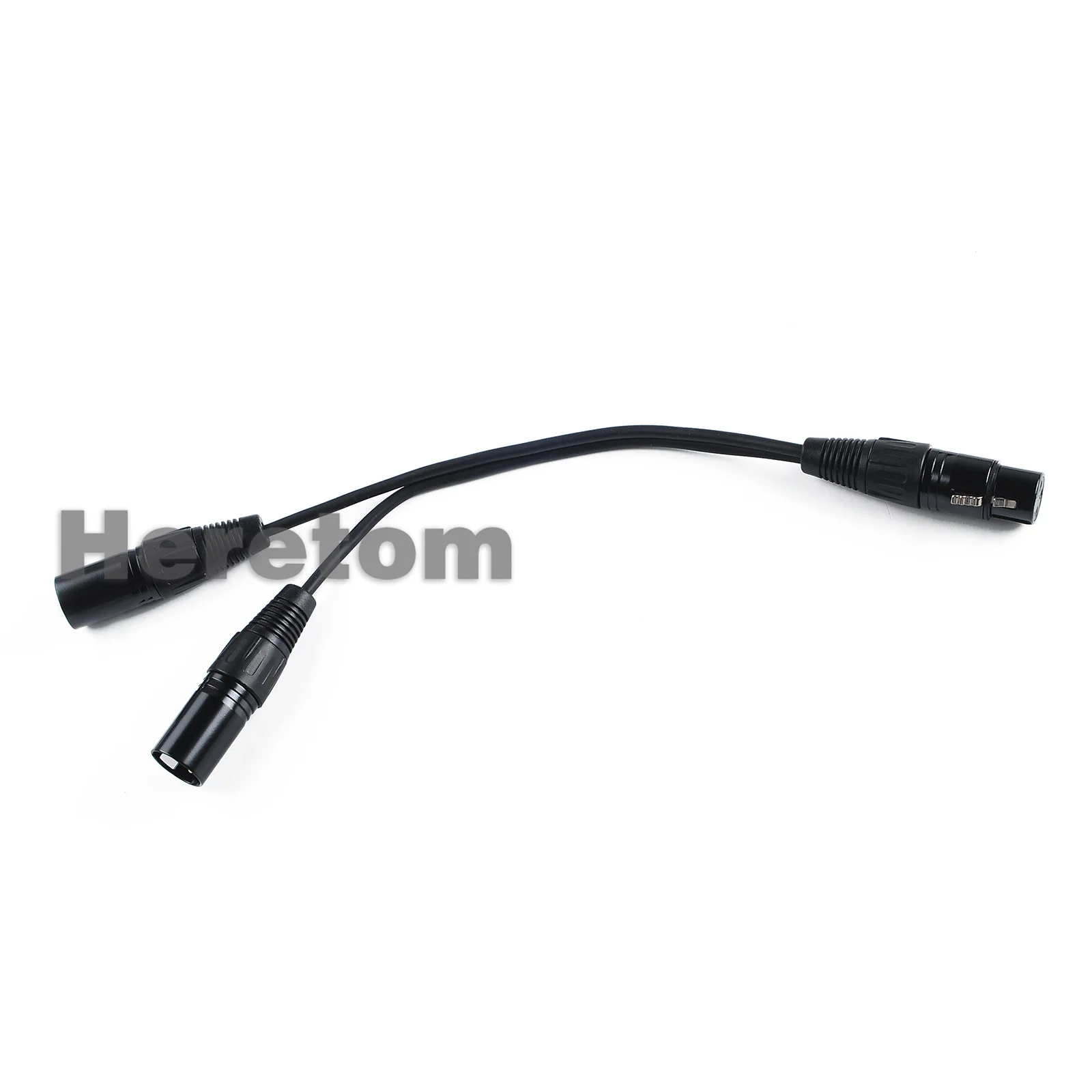 3-Pin XLR Female to Dual 2 Male Y Splitter Mic DJ Cable Adaptor 16 AWG extension For DVD Player Microphone