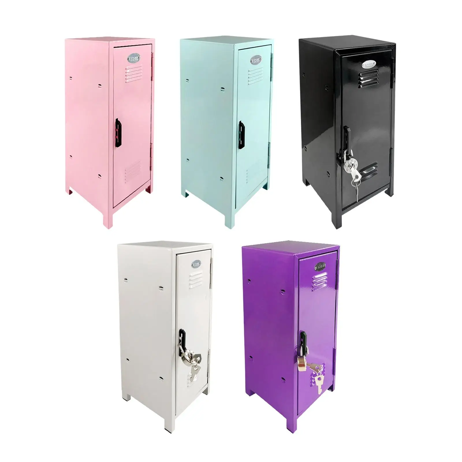 Makeup Storage Cabinet Vertical File Cabinet with A lock Girls Hallway