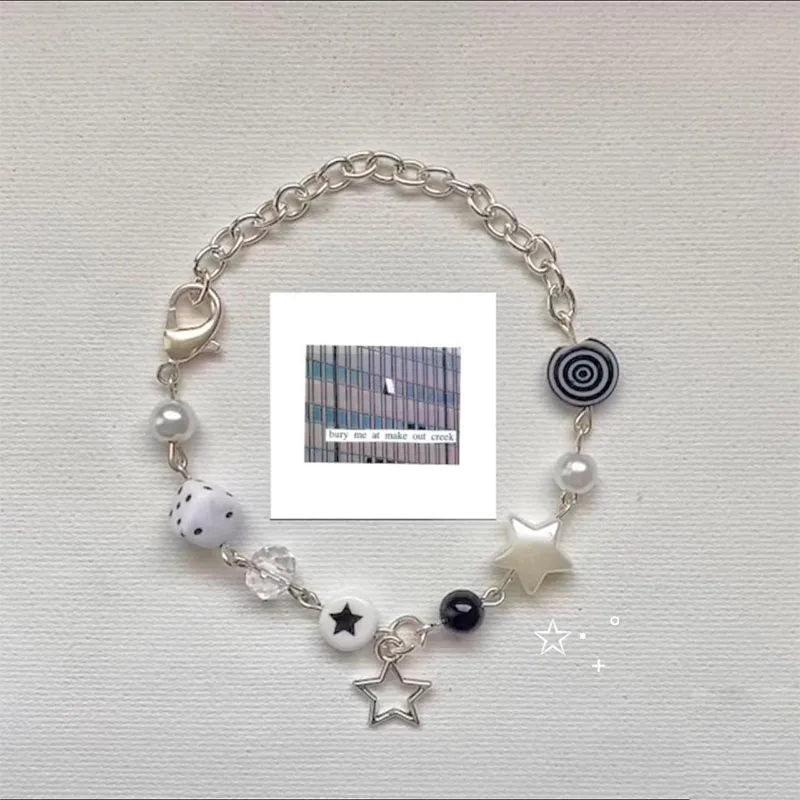 Bury me at makeout creek mitski Inspiration bracelet  y2k handmade