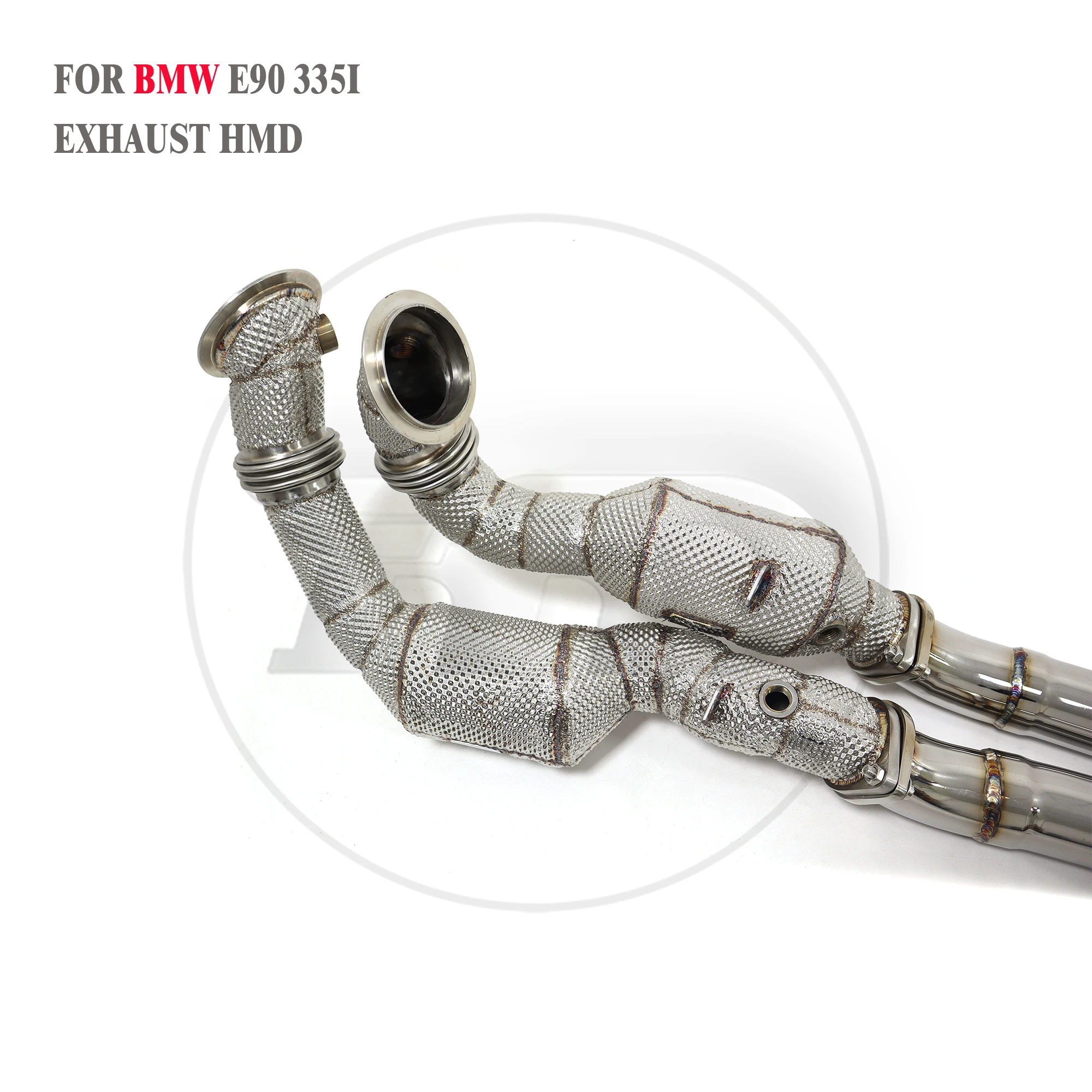 HMD Hot Sales Downpipe Catback for BMW 335i E90 Stainless Steel Full Exhaust System With Catalytic Converter Electronic Valves