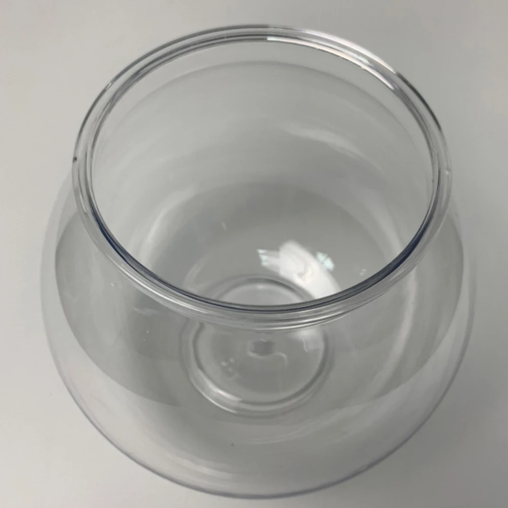 

4Pcs Round Fish Tank Durable Transparent Aquarium Desktop Goldfish Bowl Plant Vase Pet Supplies Fish Accessory Household Decor