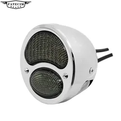Smoke Lens Chrome Classic Retro Motorcycle LED Tail Light for Sportster