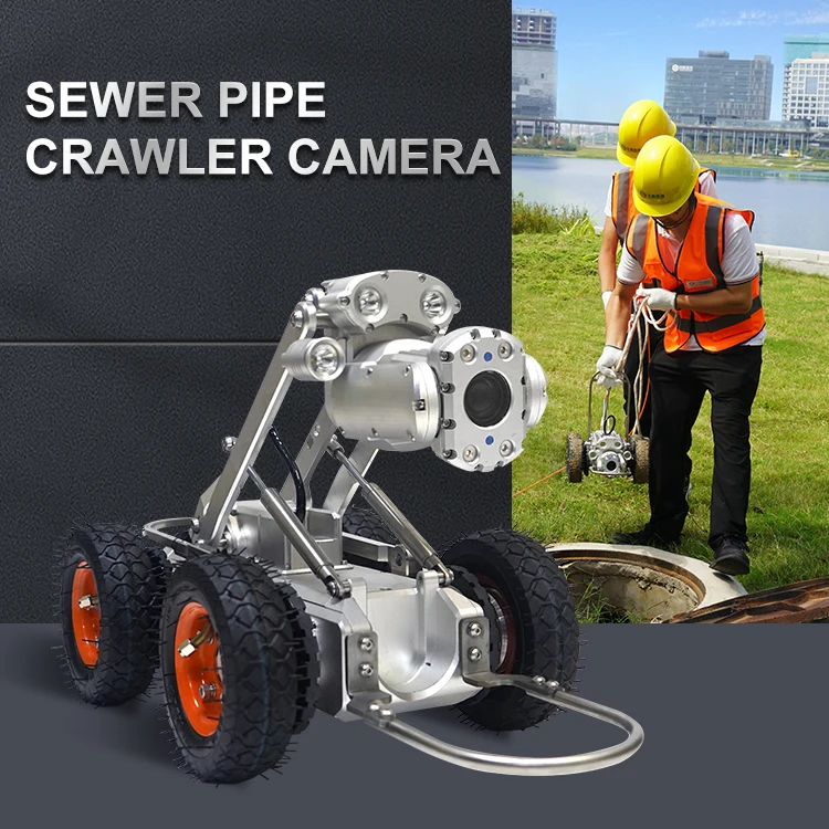 Robot de inspección de tuberías de alcantarillado, cámara de inspección de tuberías de drenaje de alcantarillado, sistema de inspección de tuberías sobre orugas robótico