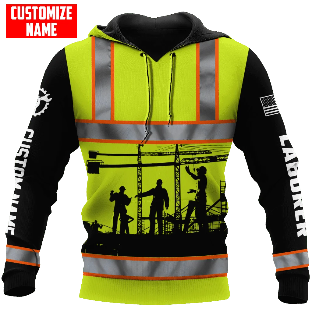 

Personalized Name Laborer 3D Printed Jacket Men/Women Hooded Sweatshirt Zipper Hoodies Casual Streetwear Unisex Pullover-124