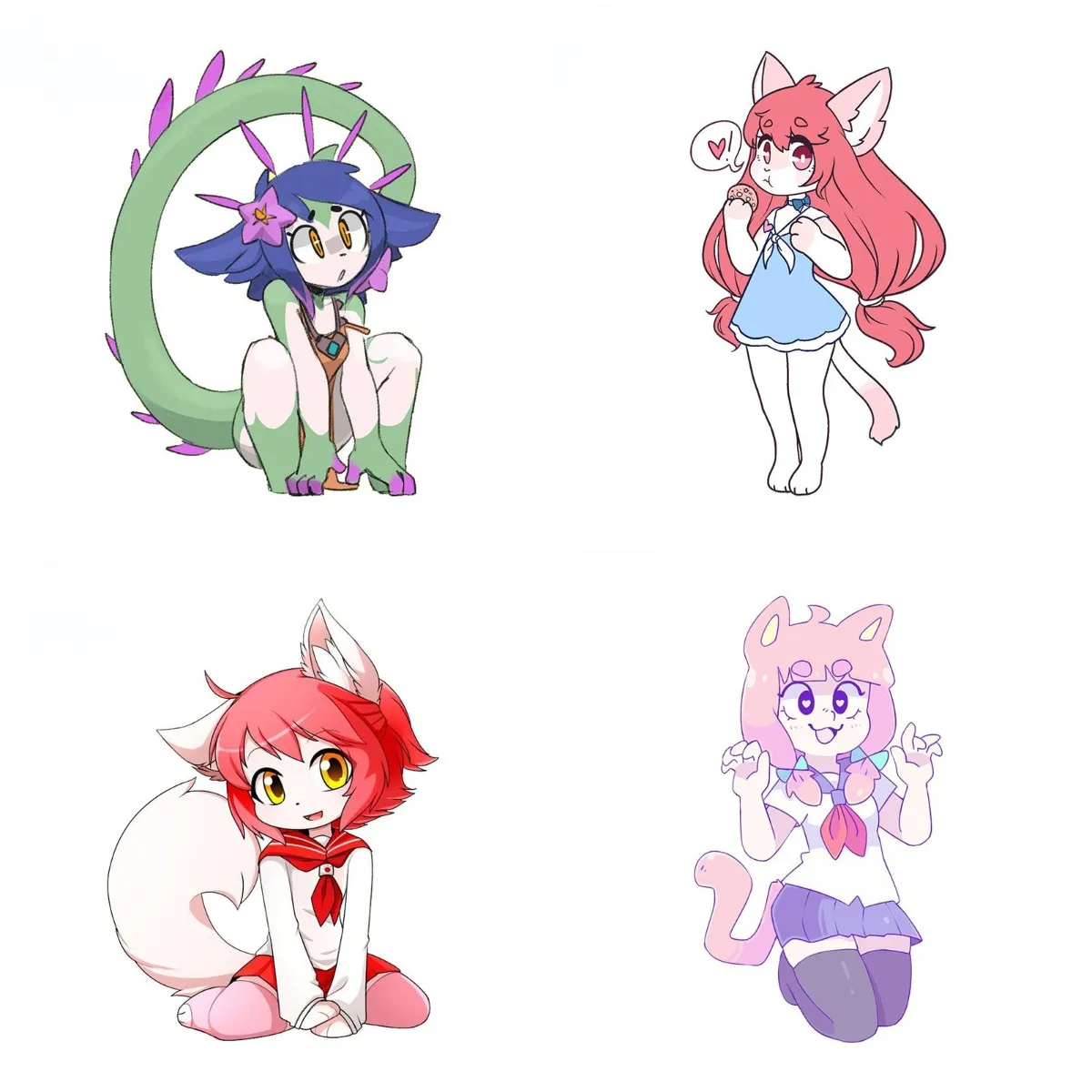 

Furry Cute Personality Car Stickers Vinyl Car Wrap Decals Occlusion Scratch Bumper Windows Decoration