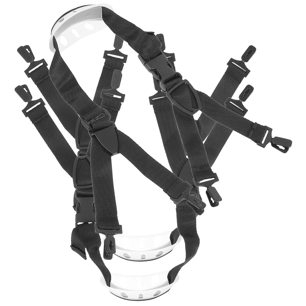 

2pcs Safety Chin Straps Durable Adjustable Hard Hat Chain Belt Liner Protective Plastic Nylon Y Type