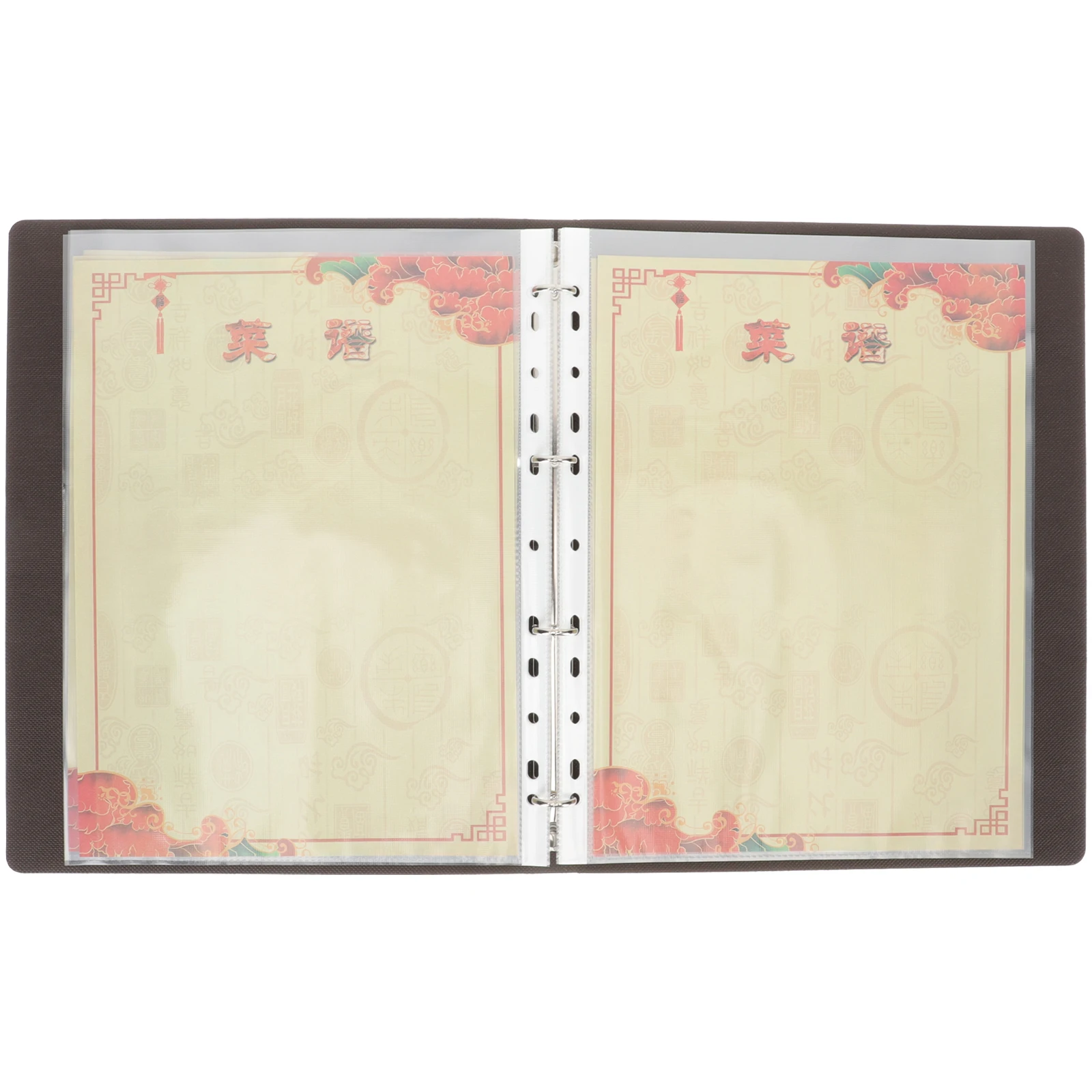 

Transparent Pu Cover Waterproof Detachable Folder Recipe Sheet Protector For Cafe Bar Hotel Book Coffee Bar Accessories