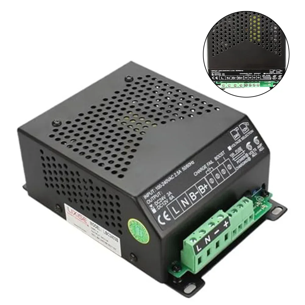 

1pc LBC2403B Float Battery Charger 24V 3A Diesel Generator Dual Voltage Intelligent Battery Charger With Mains Failure Alarm
