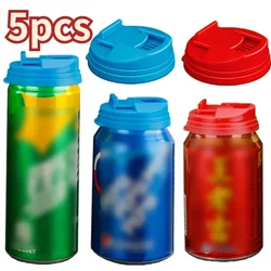 1/3Pcs Plastic Beverage Can Lids Leak-proof Drinks Protector Multi-color Air-leak Beer Sealing Cap Portable Water Bottle Covers