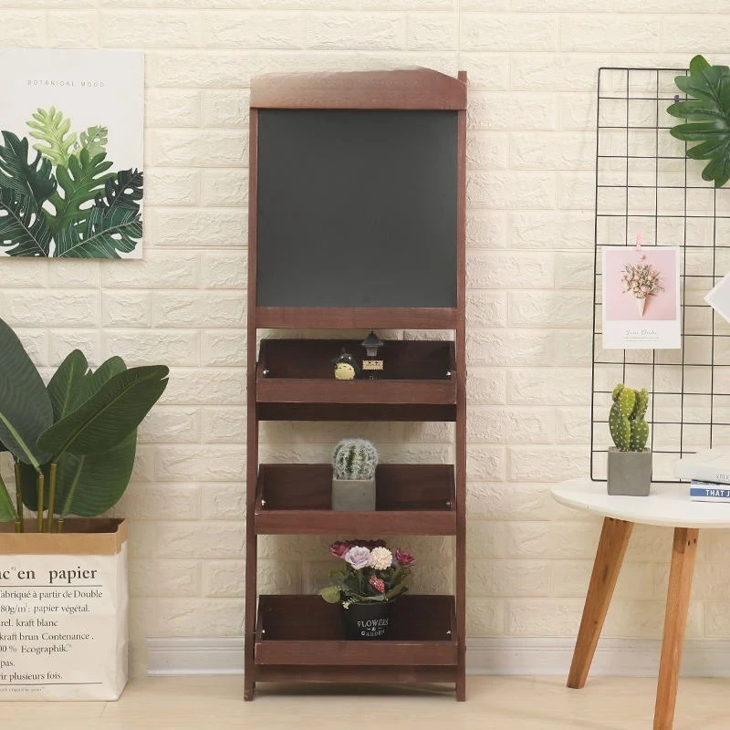 

Multi-layer succulent plant blackboard rack, store signature blackboard succulent rack, living room balcony storage blackboard r