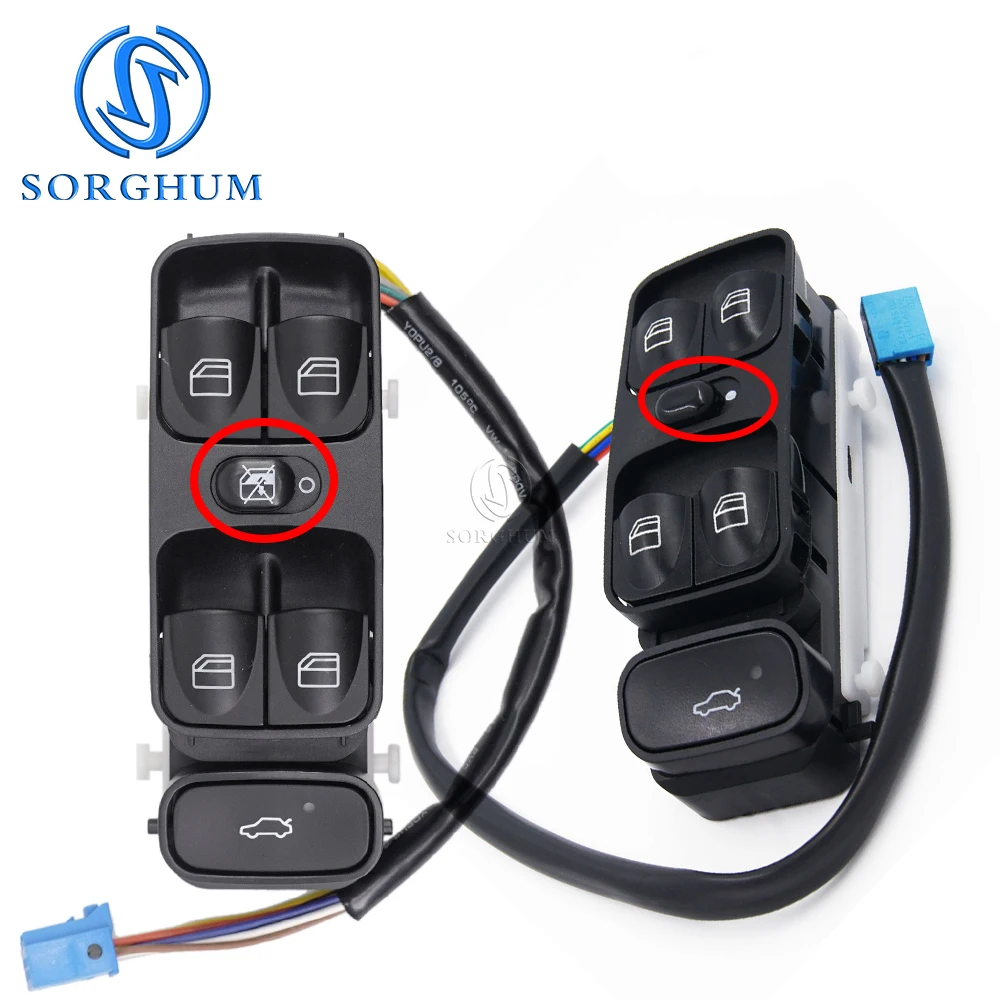 

SORGHUM Power Window Switch For Mercedes-Benz C-Class W203 C180 C200 C230 C240 C270 C280 C320 C350 A2038200110 A2098203410