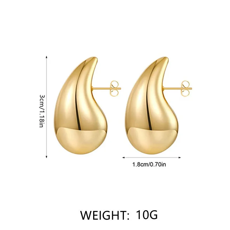 Korea's New Design Fashion Jewelry Gold Color Luxury Zircon Water Drop Earrings for Elegant Women's Wedding Party Accessories image 5
