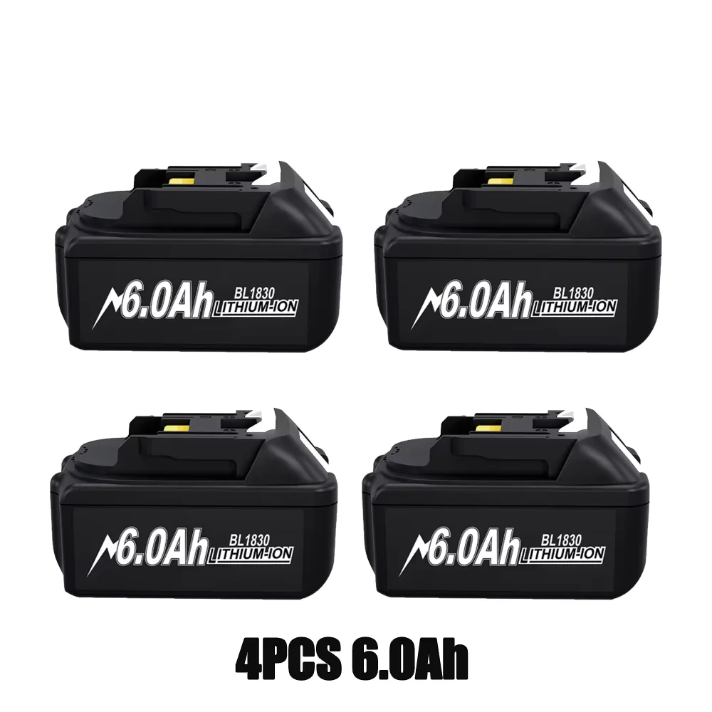 6A Voor Makita BL1830 Batterij 18V Gereedschap Vervanging Voor Makita BL1830 BL1860 BL1890 Compatibel Voor Makita 18V batterij Oplader