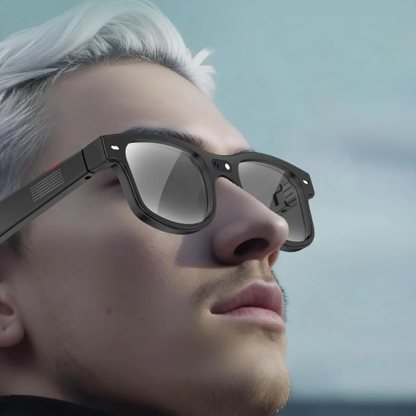 

Очки для камеры, солнцезащитные очки с голосовым управлением, умные очки с искусственным интеллектом для семьи, друга, мужчин, работы, дома, в помещении, на открытом воздухе, школы