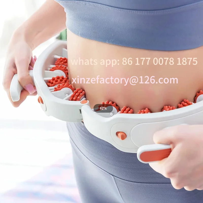 

Настраиваемый антицеллюлитный массажер, роликовый ручной массажер для мышц для шеи, плеч, спины, ног, снимает болезненность формы