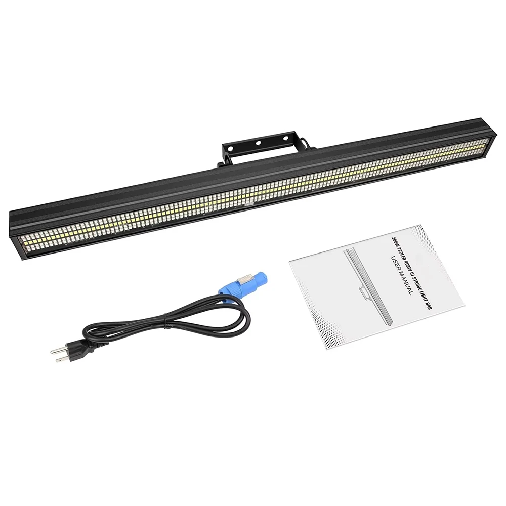 شريط إضاءة المسرح LED 200 وات - 720 مصباح LED RGBW DJ Bar Light Strobe DMX Master-Slave Control 48 منطقة RGB و24 منطقة بيضاء تأثيرات مطاردة #6