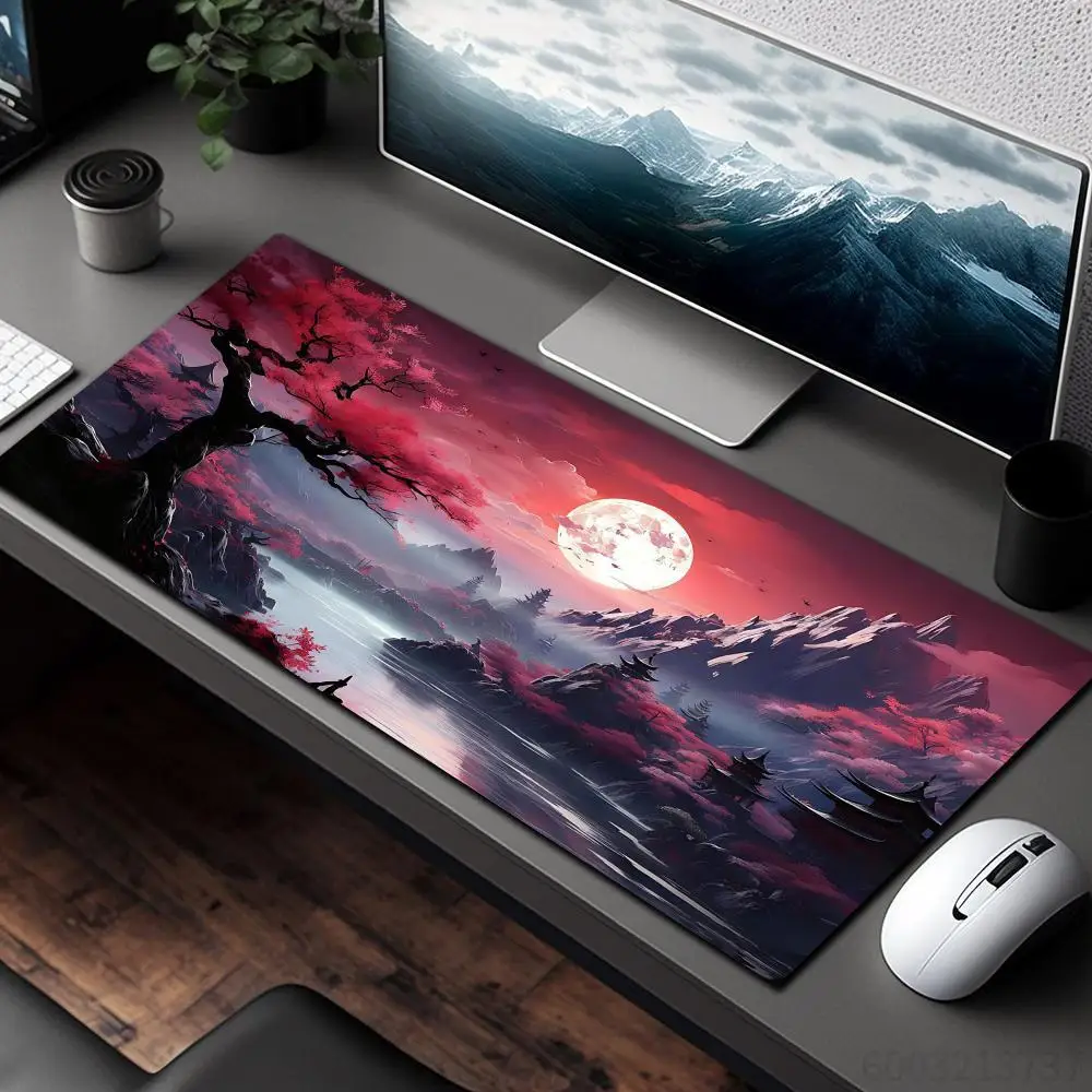 Digital Art Fantasy Landscape Design Large Mouse Pad Desk Mat Gaming Mats Desk Accessories Office Mousepad Table Mats Mauspad