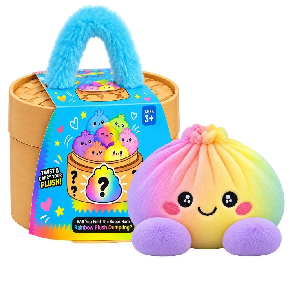 New Soft Plush Stuffed Dumpling Squishies Stress Relief Fidget Giant Dumpling Pillow Steamer Box Squishy Dumpling Toy Collection