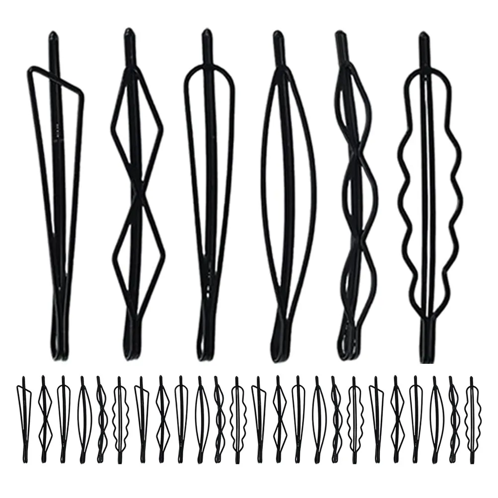 

90 шт. черных металлических заколок для волос для женщин, плоские зажимы для челки, надежная фиксация, легкие, элегантные, минималистичные, для повседневного использования и путешествий