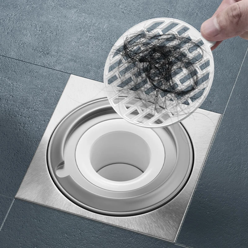 Shower Floor Drain Strainer Cover, Silicone Plug Trap, Anti-odor Sink, Bathroom Water Filter, Insect Prevention Deodorant