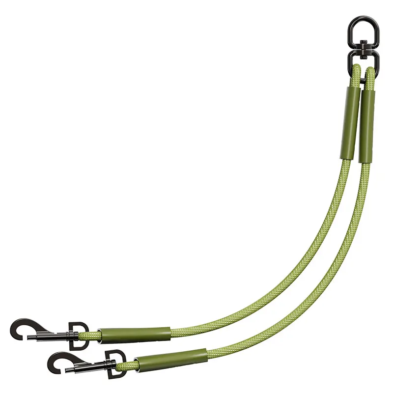 Traction Rope Double Head One To Two Explosion-proof and Anti Breakage Large, Medium, and Small Double Head Combination Dog Rope