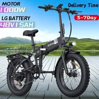 H20 Electric Bicycle  1000W 48V 15A Fat Tire Electric Bike 20 Inch FoldingOutdoor Best Mountain Bicycle Snow Ebike Waterproof