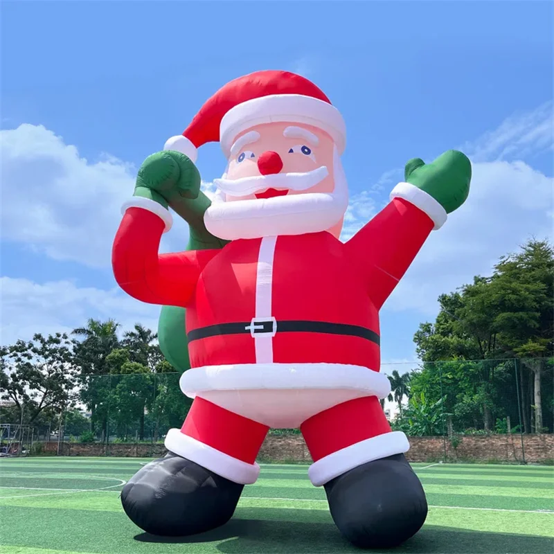 26FT Santa Claus tiup dengan 680W peniup udara untuk dekorasi halaman Natal