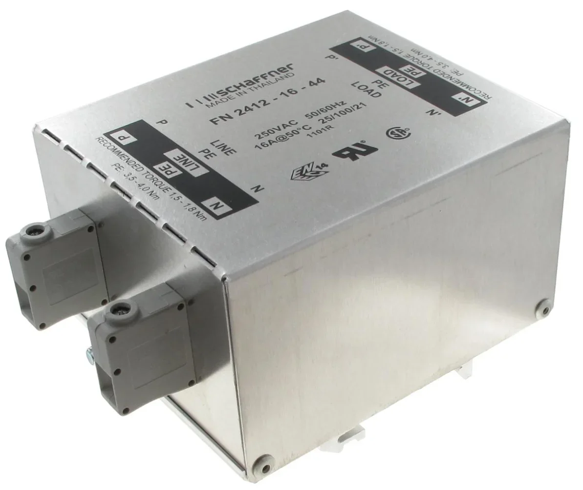 

Schaffner FN2412-16-44 Standard Performance Single Phase Filters FN2412 Series 16A EMC/RFI Filters for Industrial Electronics