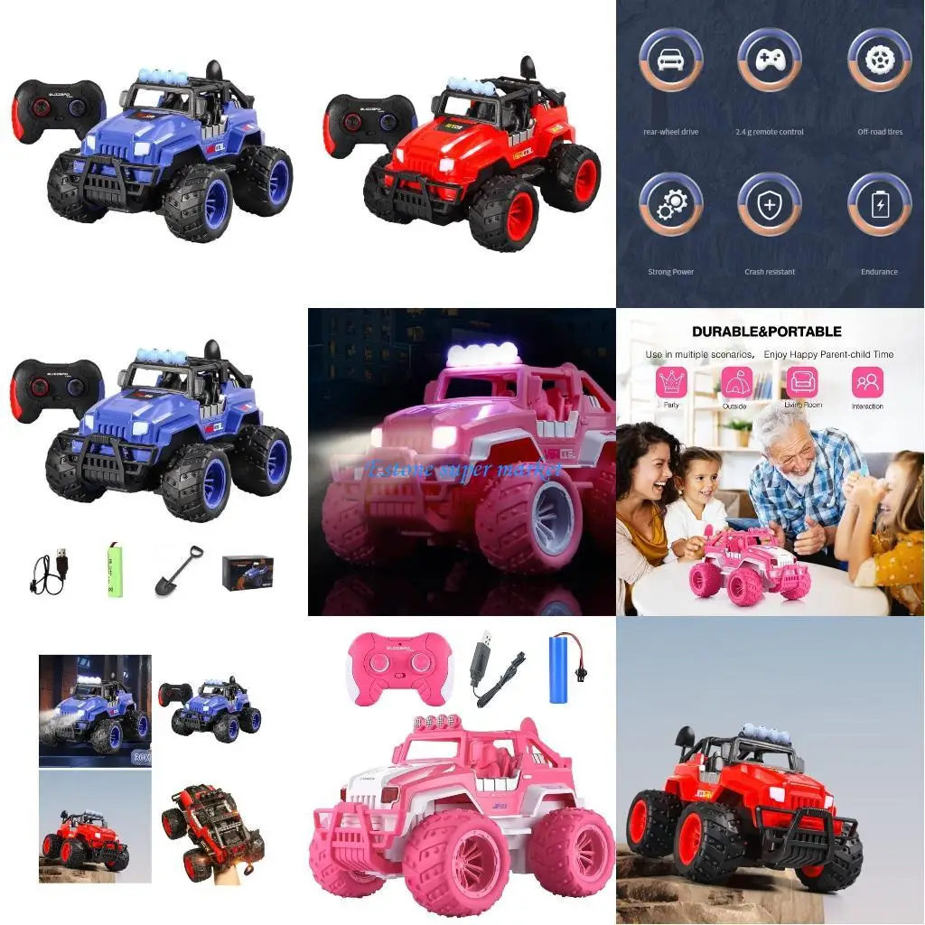 

090B Powerful Remote Control Offroad Car Toy Crashproof Crawler Girl Boy Outdoor Toy