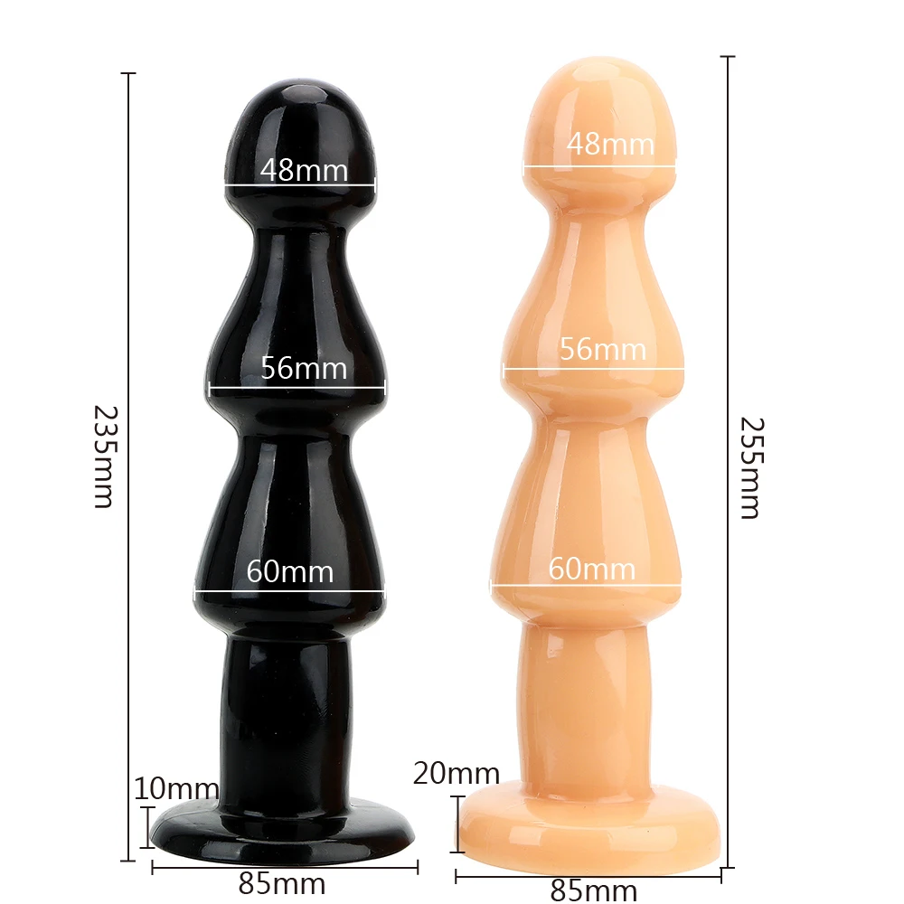 Huge Size Flexible Anal Plug Soft Anus Bead Prostate Massager Silicone Big Dildo Anal Stimulation Butt Plug