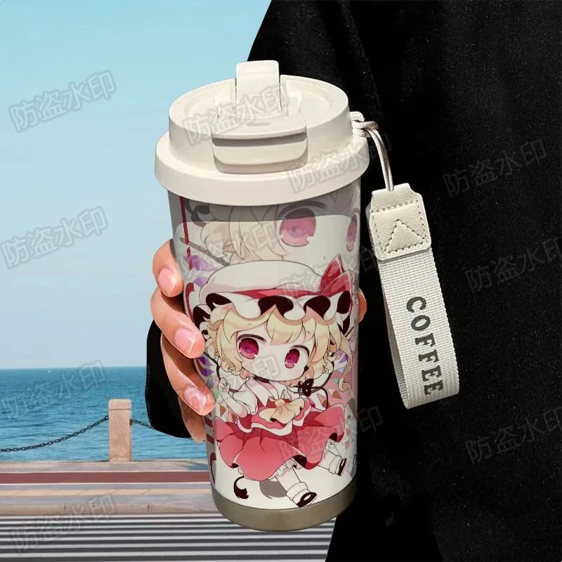 الشرقية مشروع تأثيري كوب معزول 316 الفولاذ المقاوم للصدأ القش المحمولة سيارة فنجان القهوة Ins عالية الجمال لطيف