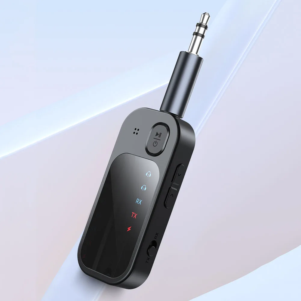 BT5.4 Hifi Wireless Adapter Low Latency 2 In 1 BT Transmitter Tie-Clip BT Receiver Transmitter for TV Car PC Headphones